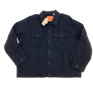 Men’s NEW Black Denim Levi’s Jacket 4XL